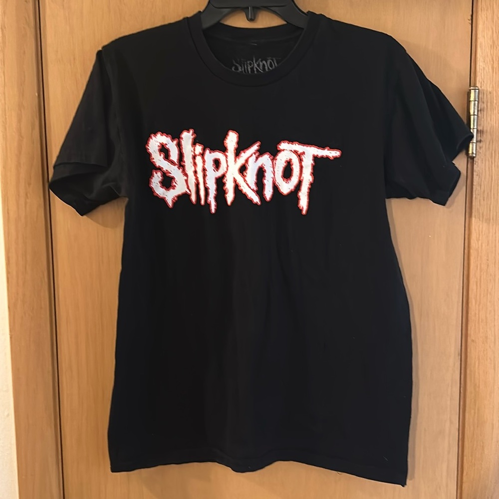 Slipknot Short Sleeve Tee T-Shirt Black White Red Size Medium